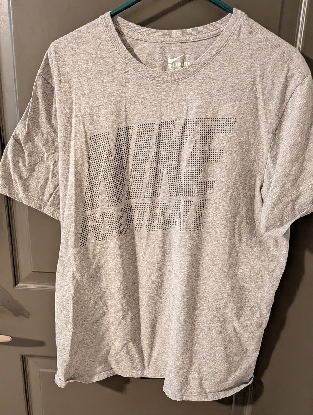 Nike Light Gray Perforated Logo Short Sleeve Tee